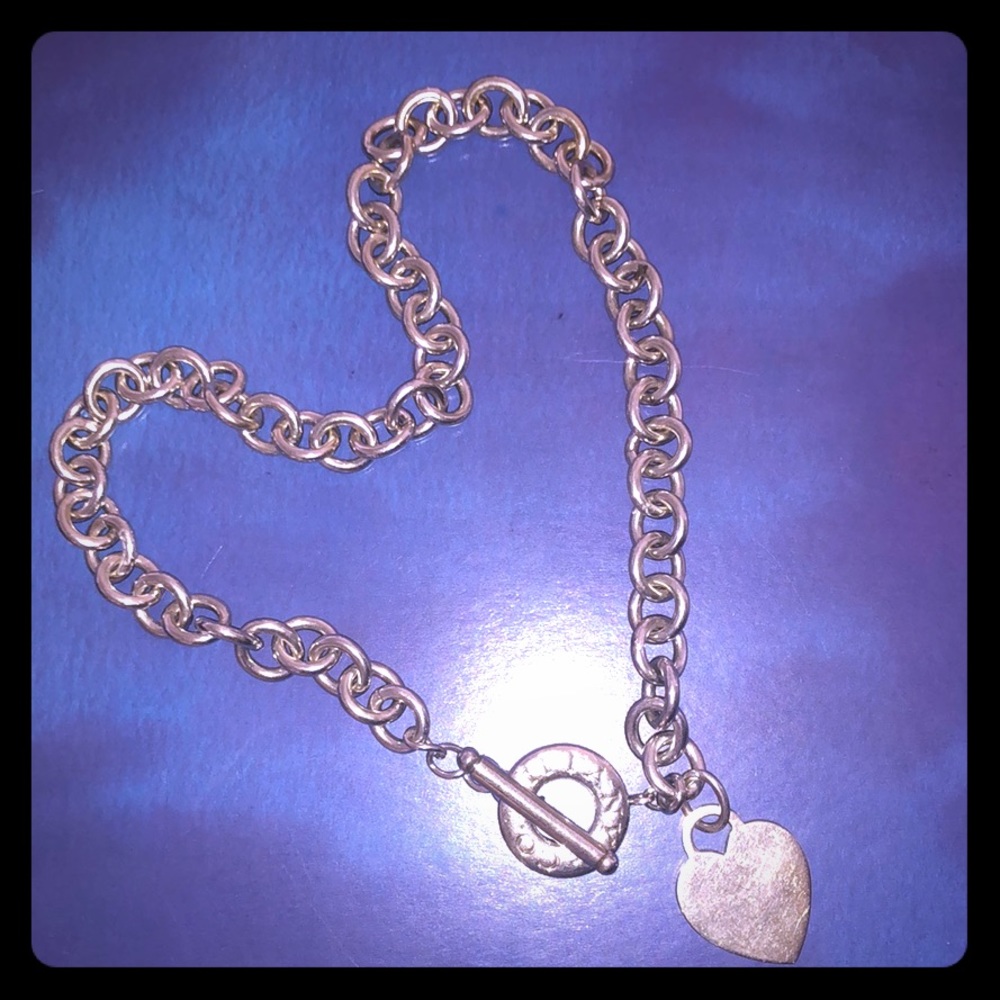 Tiffany and Co Heart toggle chain necklace